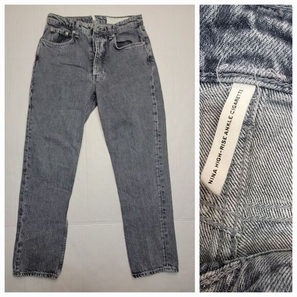 Rag And Bone Jeans Womens Size 27 Nina High Rise Ankle Cigarette Button Fly - Picture 1 of 10